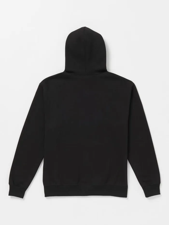 Mens Hoodies and Sweatshirts Volcom Single Stone Zip Hoodie 8211 Black