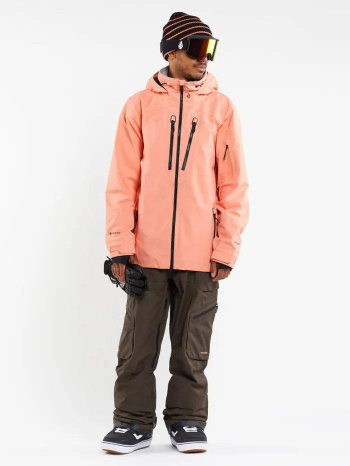 Mens Jackets Volcom Guch Stretch Gore Jacket 8211 Peach