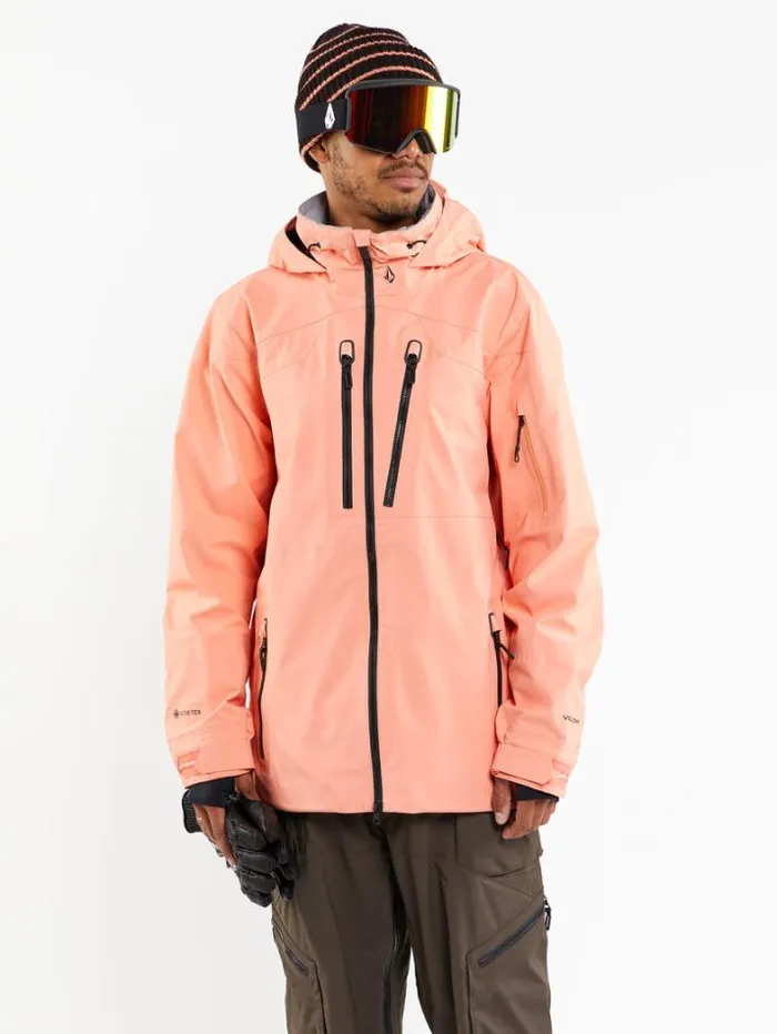 Mens Jackets Volcom Guch Stretch Gore Jacket 8211 Peach