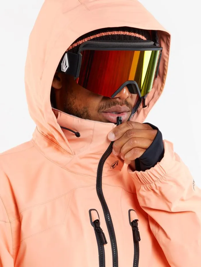 Mens Jackets Volcom Guch Stretch Gore Jacket 8211 Peach