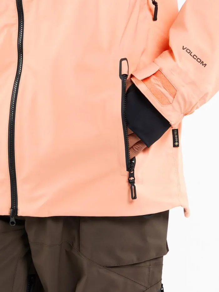 Mens Jackets Volcom Guch Stretch Gore Jacket 8211 Peach