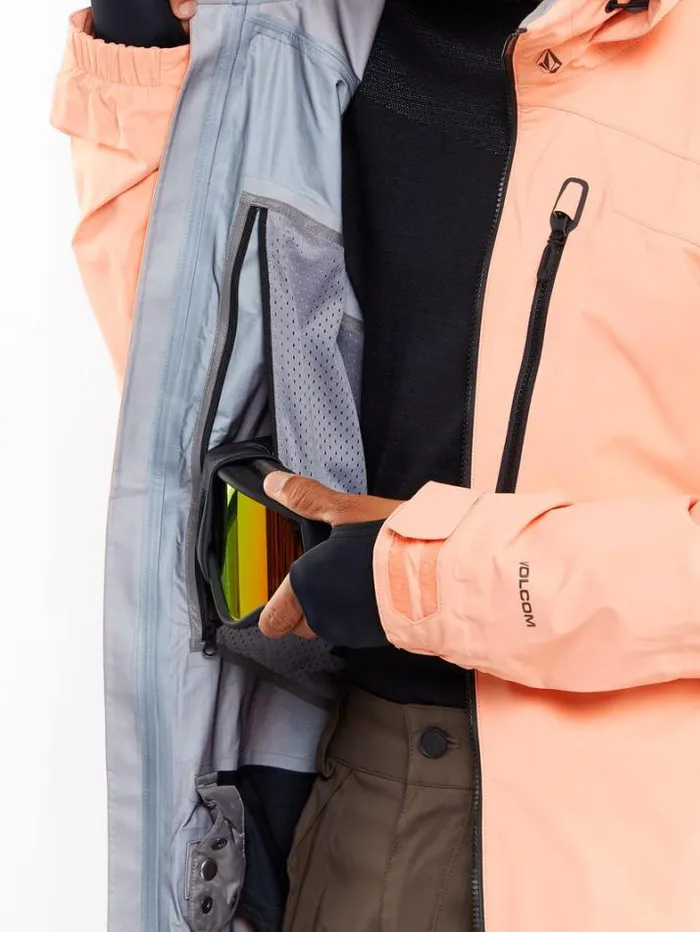 Mens Jackets Volcom Guch Stretch Gore Jacket 8211 Peach