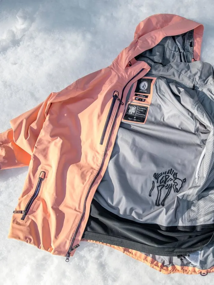 Mens Jackets Volcom Guch Stretch Gore Jacket 8211 Peach