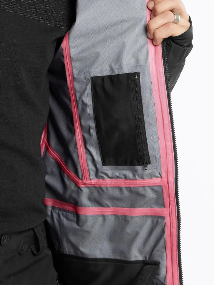 Mens Jackets Volcom Guide GoreTex Jacket 8211 Black