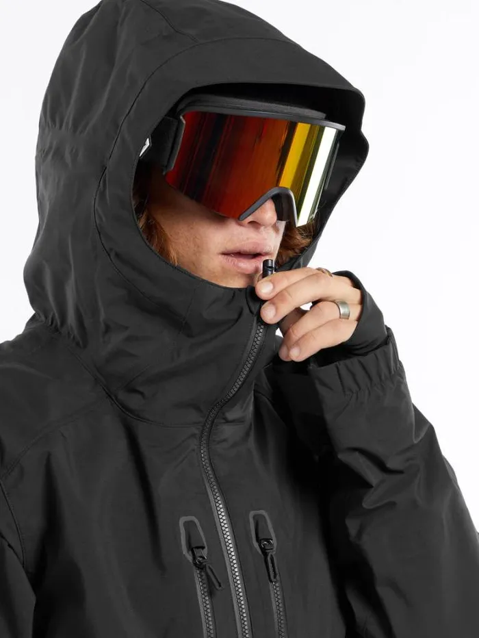 Mens Jackets Volcom Guide GoreTex Jacket 8211 Black