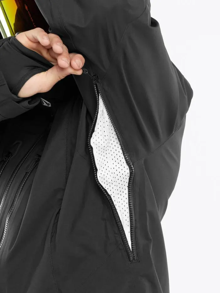 Mens Jackets Volcom Guide GoreTex Jacket 8211 Black