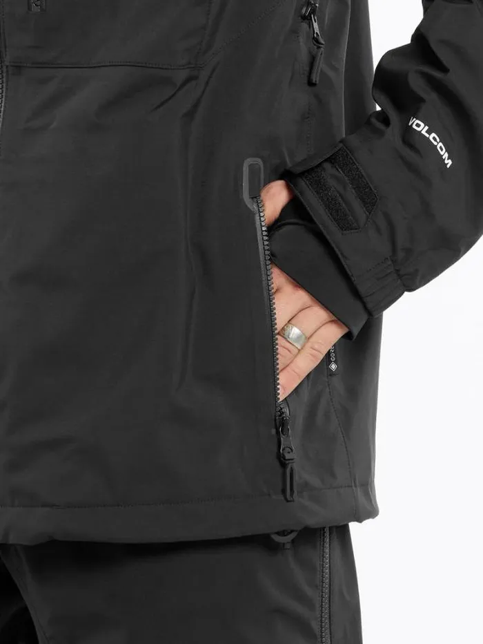 Mens Jackets Volcom Guide GoreTex Jacket 8211 Black