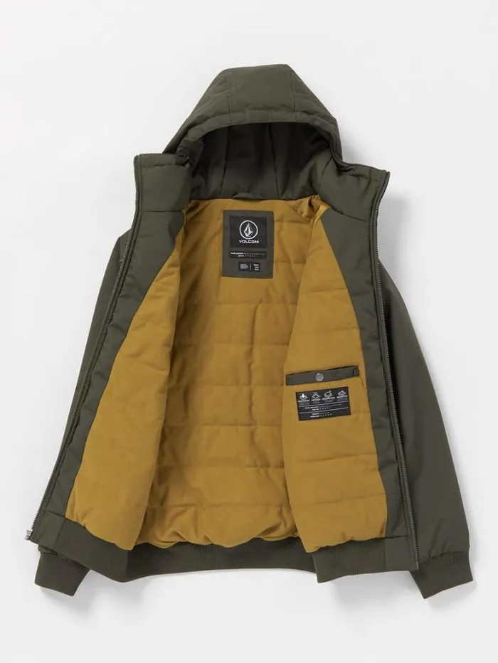Mens Jackets Volcom Hernan 5K Jacket 8211 Lead