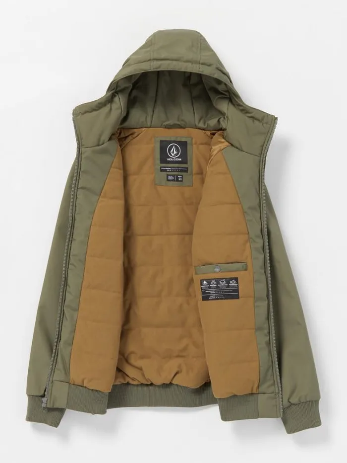 Mens Jackets Volcom Hernan 5K Jacket 8211 Wintermoss
