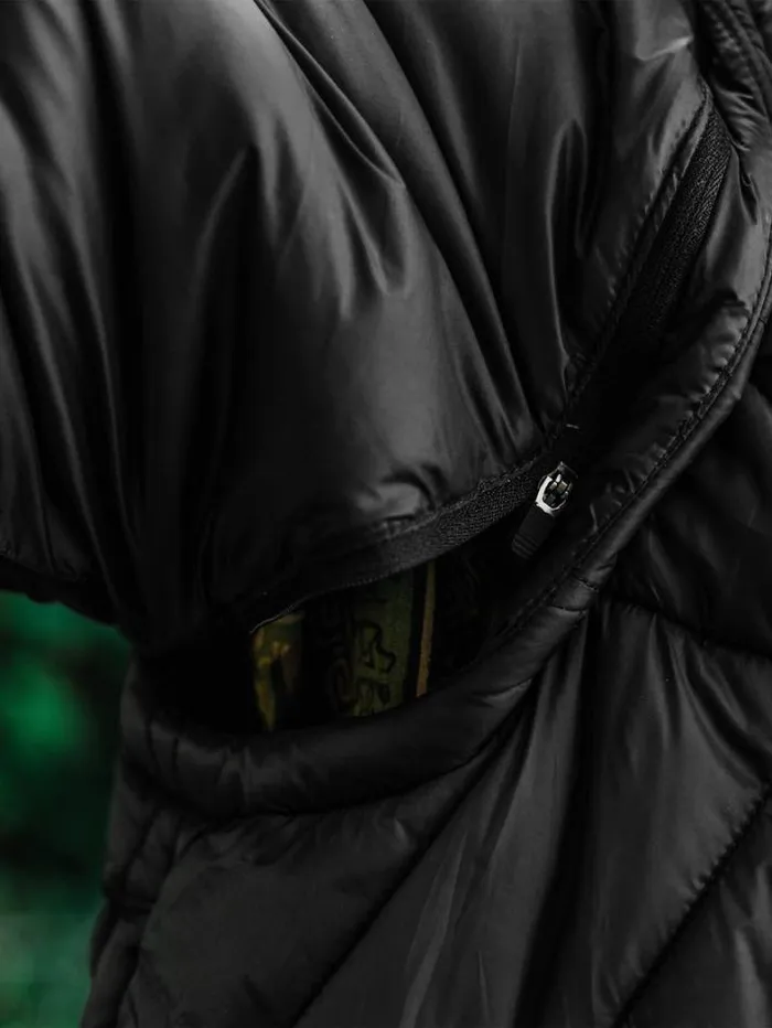 Mens Jackets Volcom Skate Vitals Simon Bannerot Convertible Puff Jacket 8211 Black