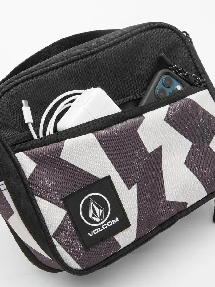 MensKids Bags and Backpacks Volcom Sid Licious Lunchkit 8211 BlackWhite