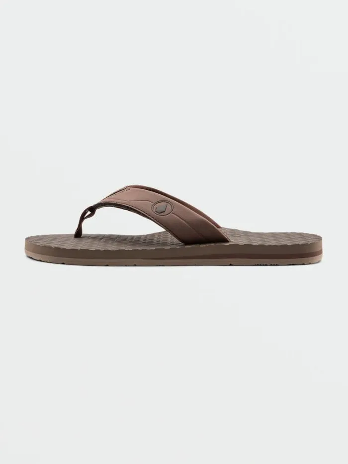 Mens Sandals Volcom Eco Recliner 2 Sandals 8211 Brown