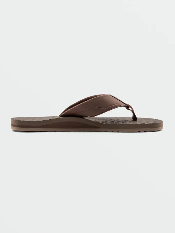 Mens Sandals Volcom Eco Recliner 2 Sandals 8211 Brown