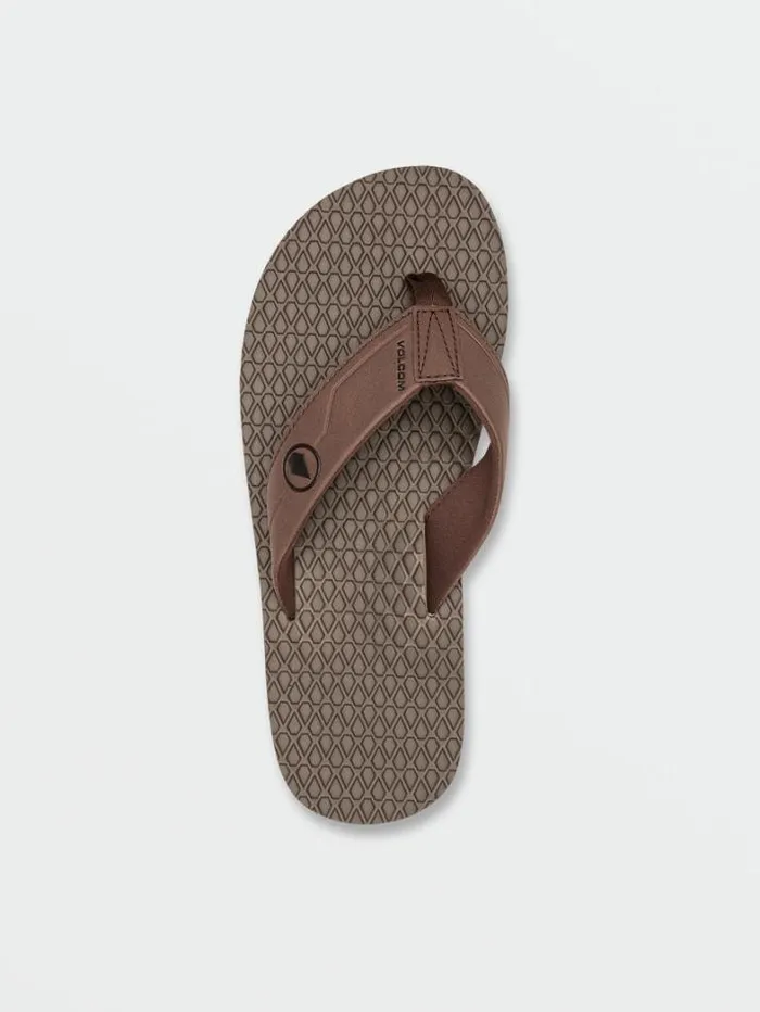 Mens Sandals Volcom Eco Recliner 2 Sandals 8211 Brown