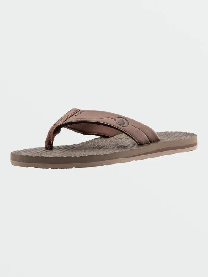Mens Sandals Volcom Eco Recliner 2 Sandals 8211 Brown
