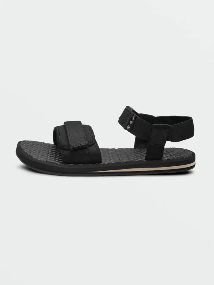 Mens Sandals Volcom VCo Trail Sandals 8211 Black