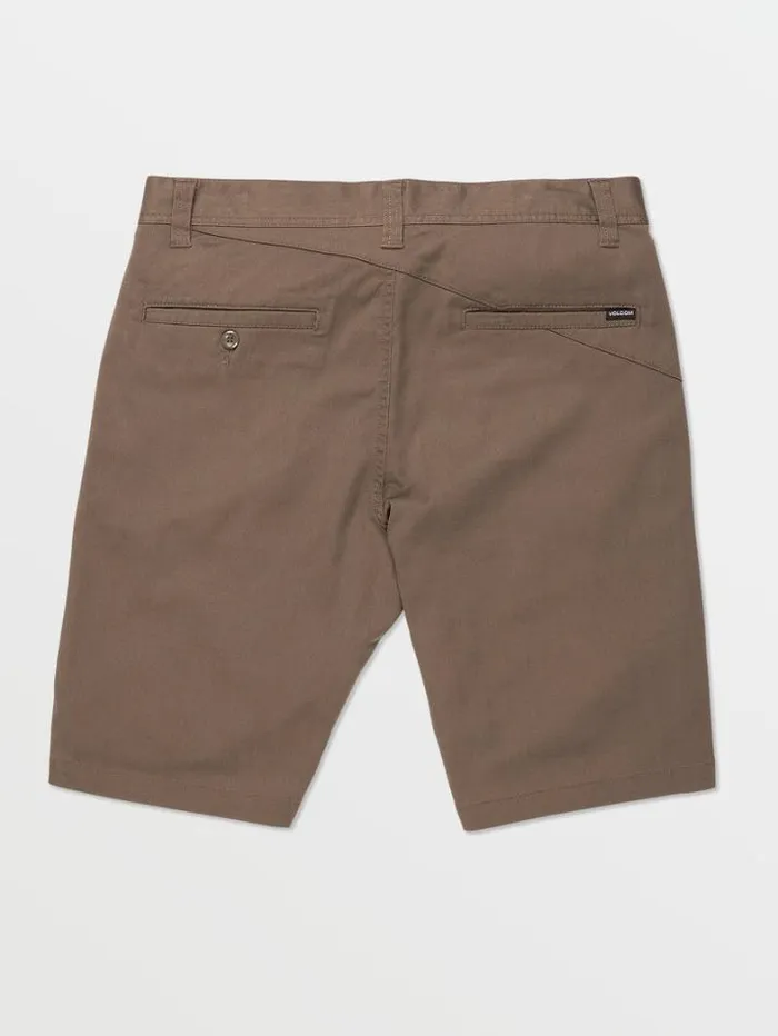 Mens Shorts Volcom Frickin Modern Stretch Chino Shorts 8211 Mushroom