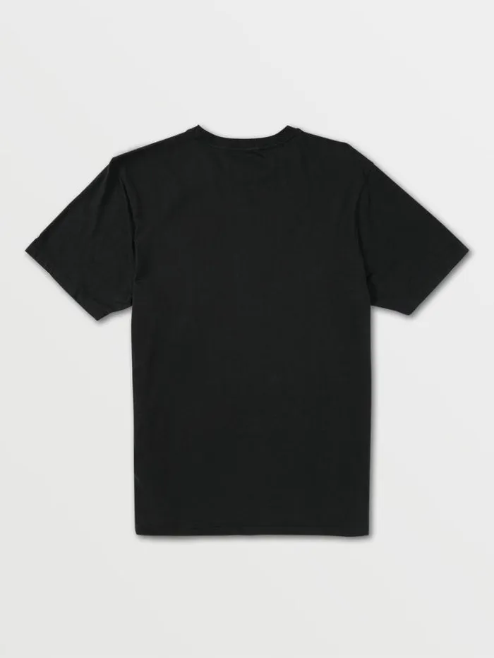 Mens Tops and Tees Volcom Solid Short Sleeve Pocket Tee 8211 Black