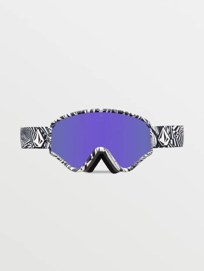 MensWomensKids Goggles Volcom Yae Goggle 8211 Op Art Purple ChromeBL