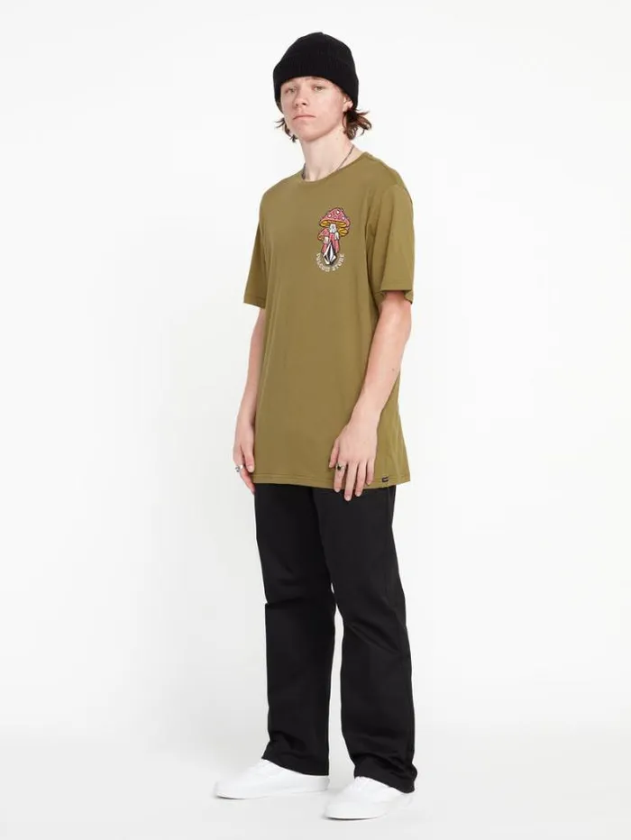 MensWomens Mountain Biking Volcom Farm To Yarn Psychike Short Sleeve Tee 8211 Old Mill