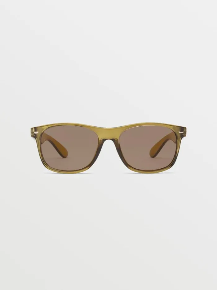 MensWomens Sunglasses Volcom Fourty6 Sunglasses 8211 Gloss OliveLight Bronze
