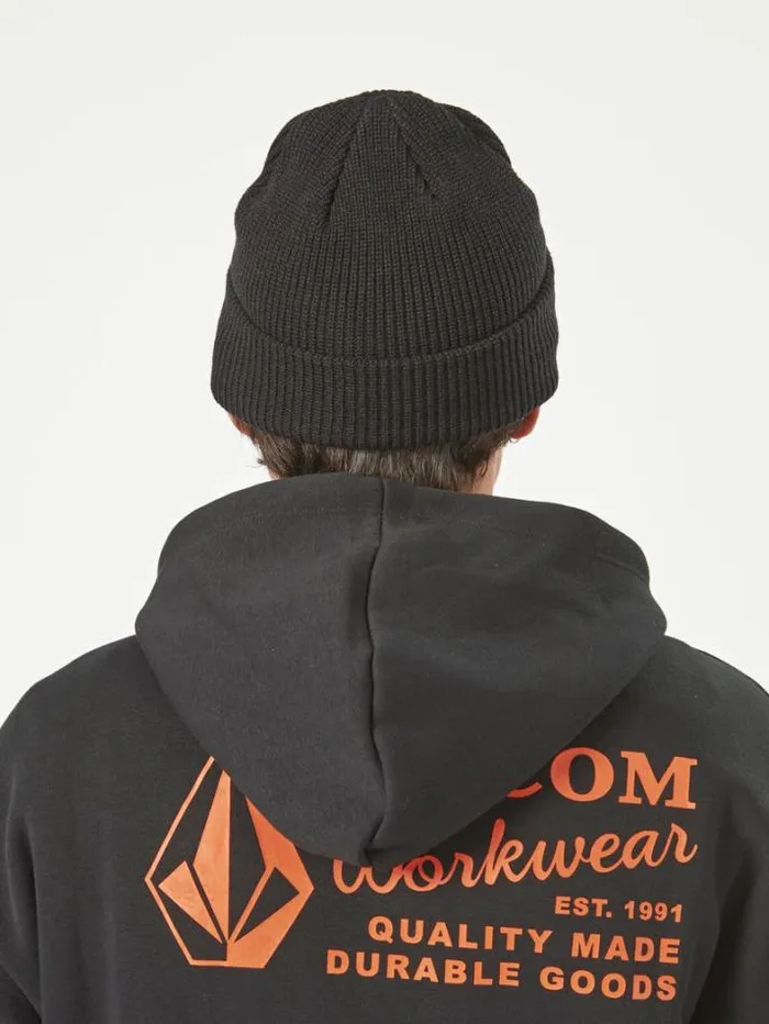 MensWorkwear Hats and Beanies Volcom Workwear Beanie 8211 Black