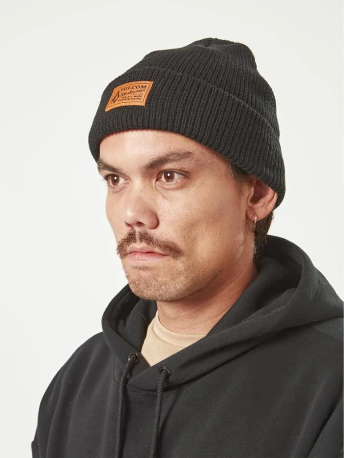 MensWorkwear Hats and Beanies Volcom Workwear Beanie 8211 Black