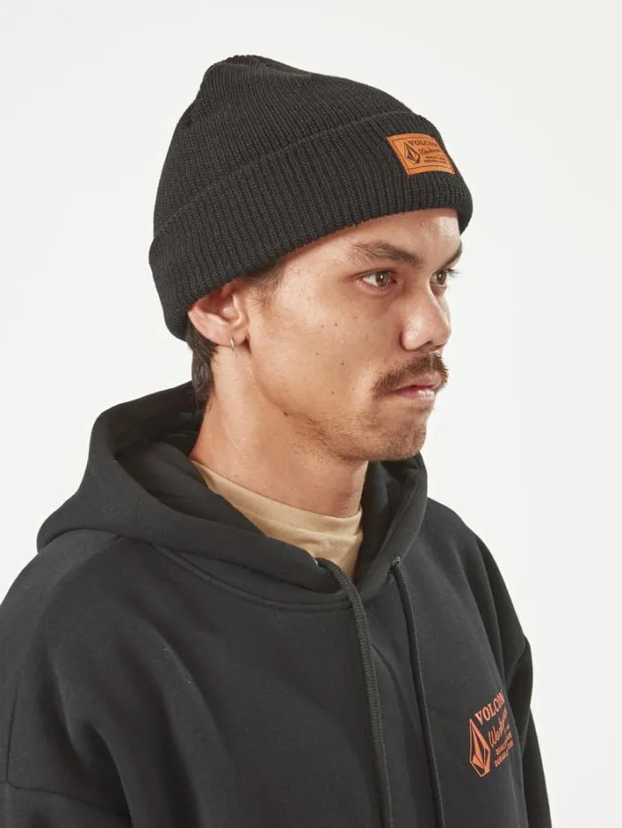 MensWorkwear Hats and Beanies Volcom Workwear Beanie 8211 Black