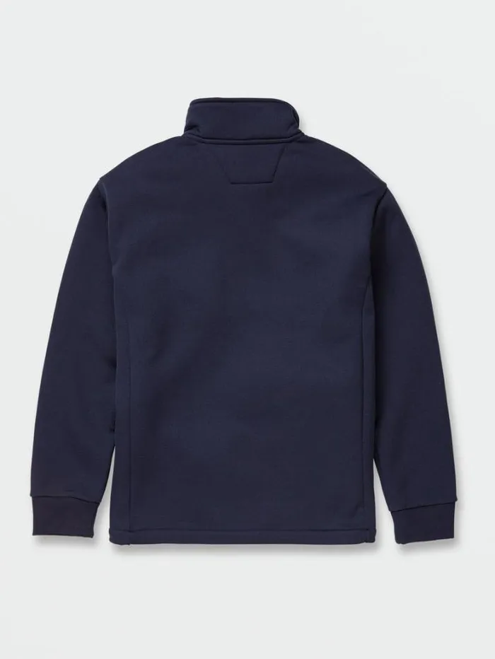 MensWorkwear Jackets Volcom Workwear Bonded Fleece Jacket 8211 Navy
