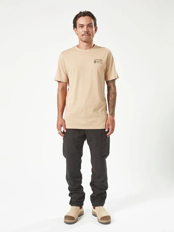 MensWorkwear Pants Volcom Caliper Work Pants 8211 Black