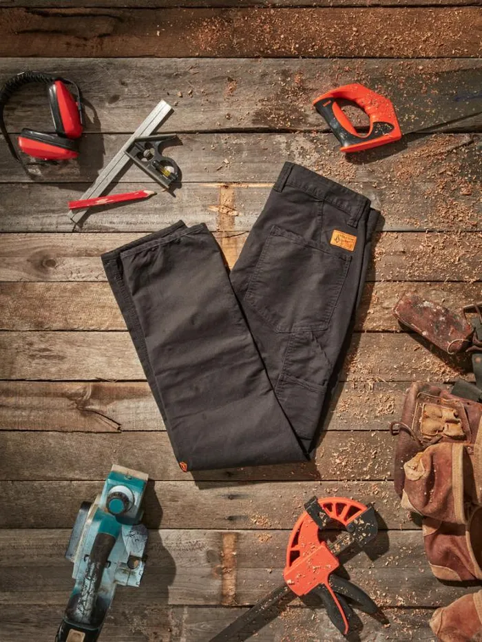 MensWorkwear Pants Volcom Caliper Work Pants 8211 Black