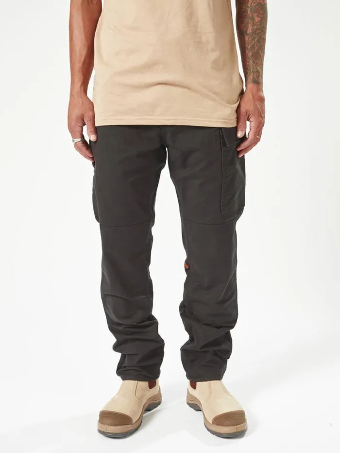 MensWorkwear Pants Volcom Caliper Work Pants 8211 Black