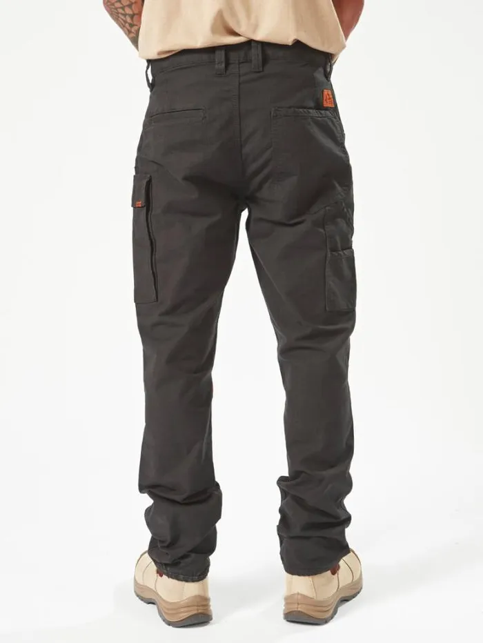 MensWorkwear Pants Volcom Caliper Work Pants 8211 Black