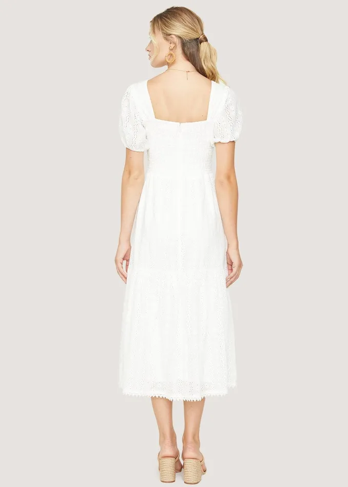 Middle Of Nowhere Midi Dress White Women Lost Wander Dresses
