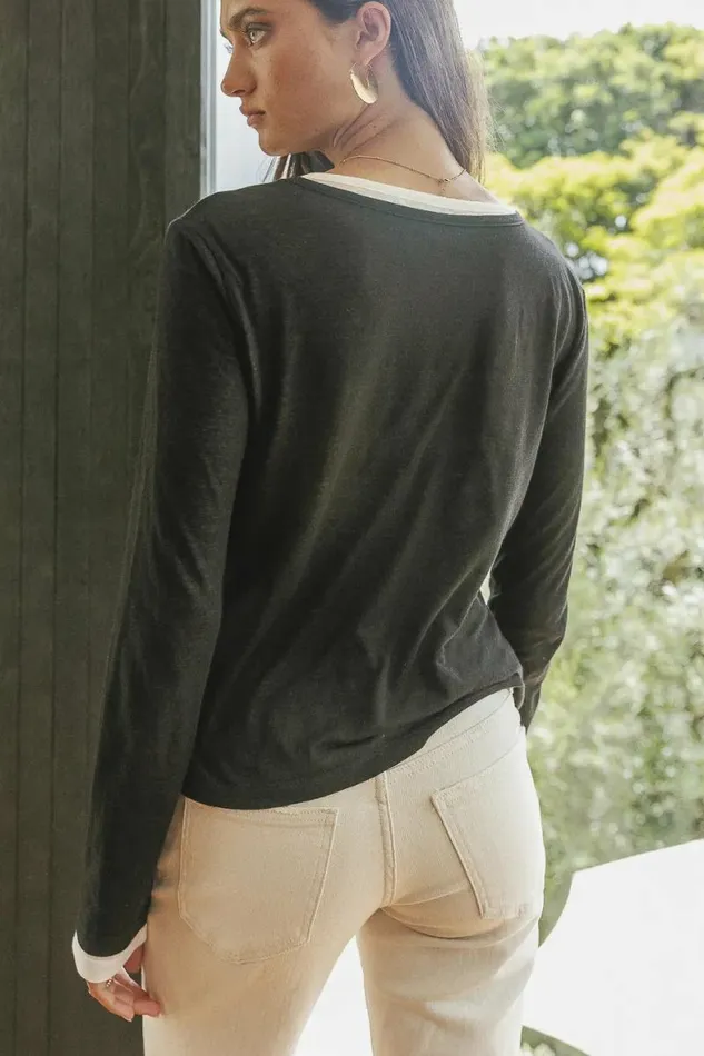 Milani Layered Top In Black Black Women Bohme Tops