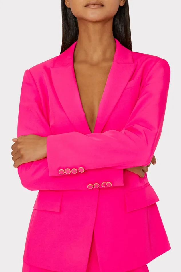 Milly Avery Cady Blazer Milly Pink Women Blazers