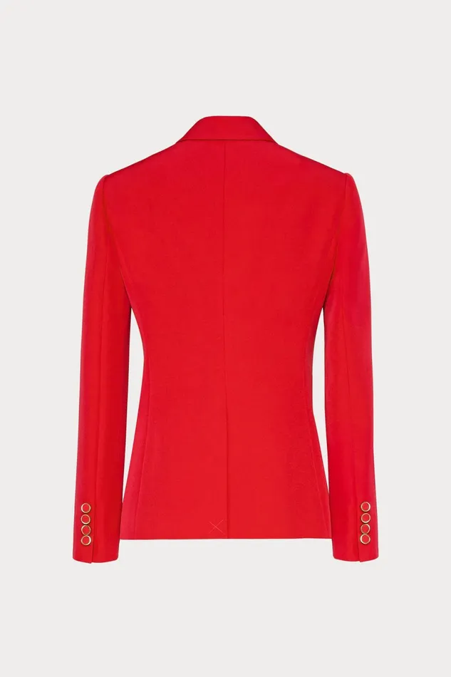 Milly Avery Cady Blazer Red Women Matching Sets