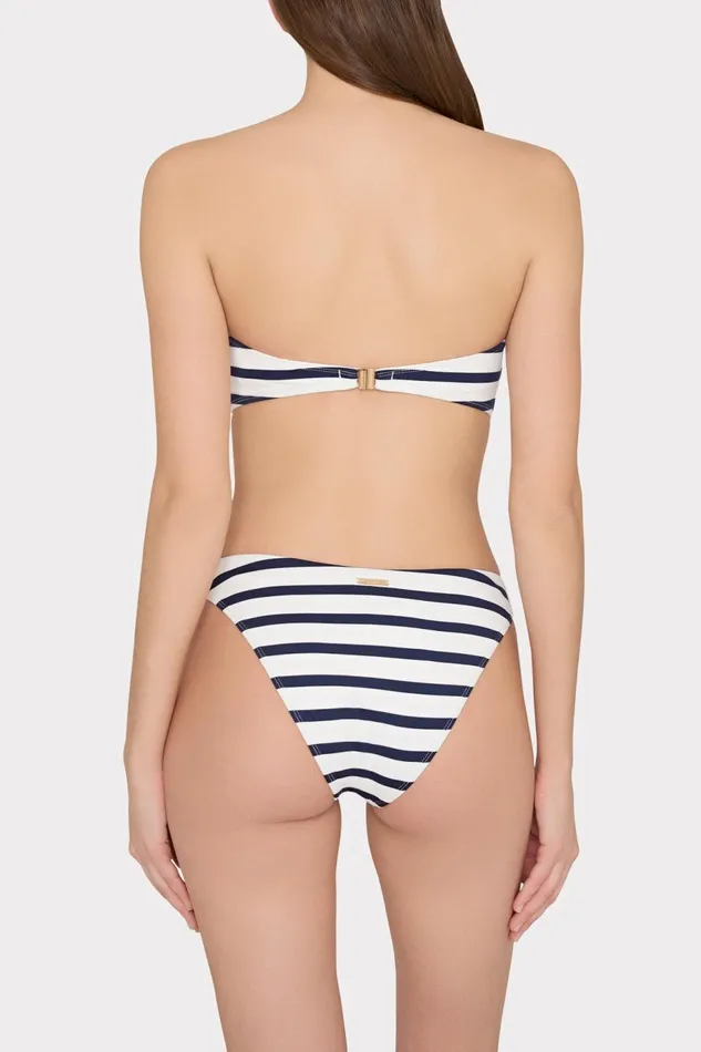Milly Margot Nautical Stripe Bikini Bottom Navywhite Women Bikinis