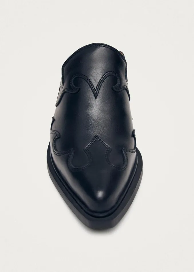 Mules Women ALOHAS Weston Black Leather Mules