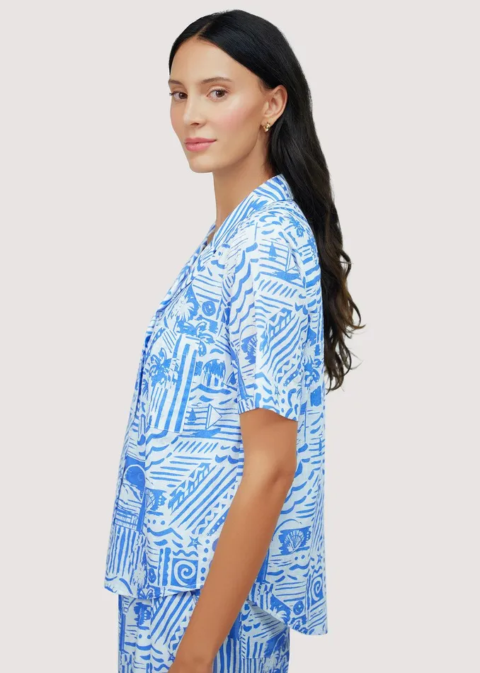 Nautical Dream Shirt Bluewhite Women Lost Wander Tops