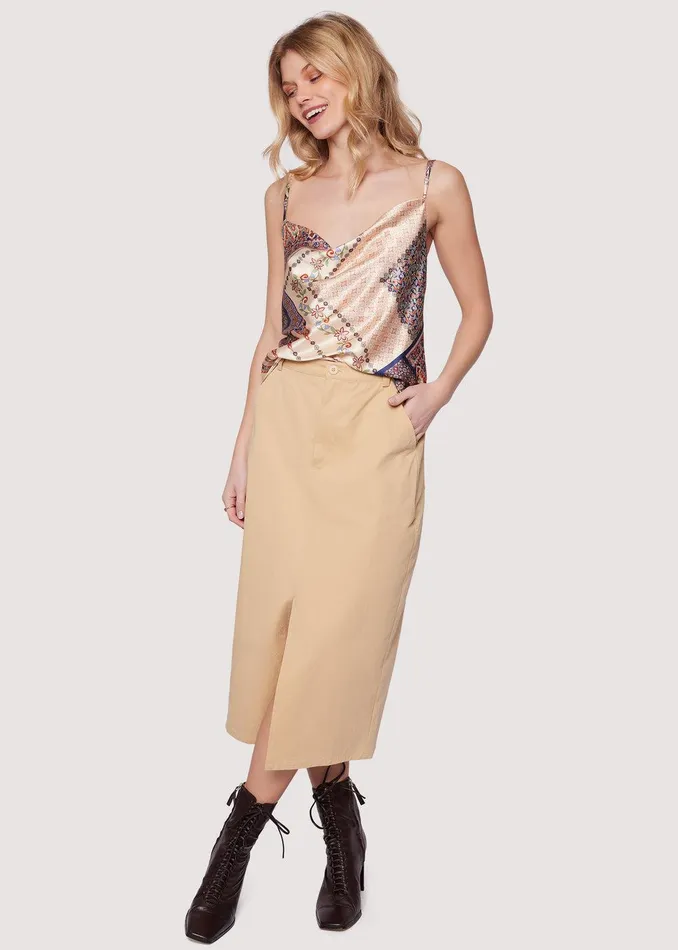 New Frontier Top Creammulti Women Lost Wander Tops