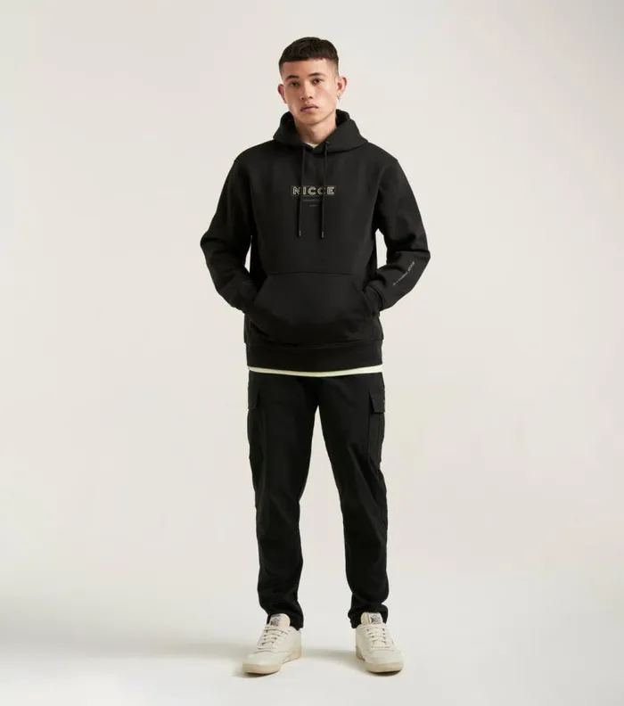 NICCE Hoodies and Sweatshirts Mens NICCE Dyna Hoodie Black