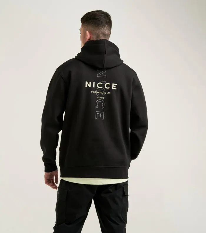 NICCE Hoodies and Sweatshirts Mens NICCE Dyna Hoodie Black