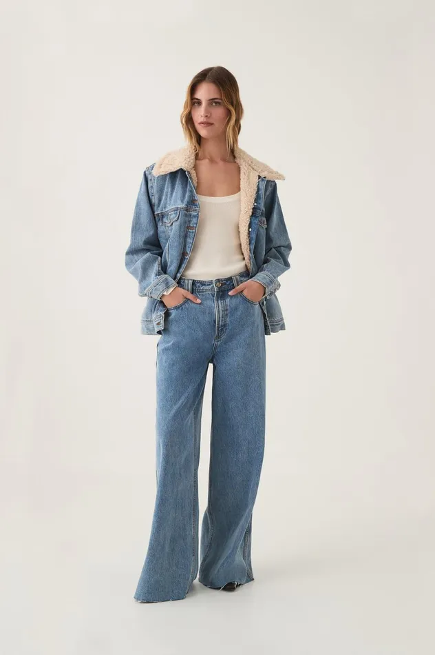 Outline Denim Jacket Coastal Blue Women Aje Blazers Jackets 038 Coats