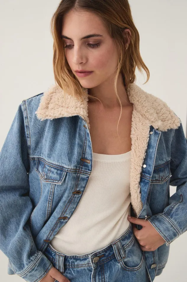 Outline Denim Jacket Coastal Blue Women Aje Blazers Jackets 038 Coats