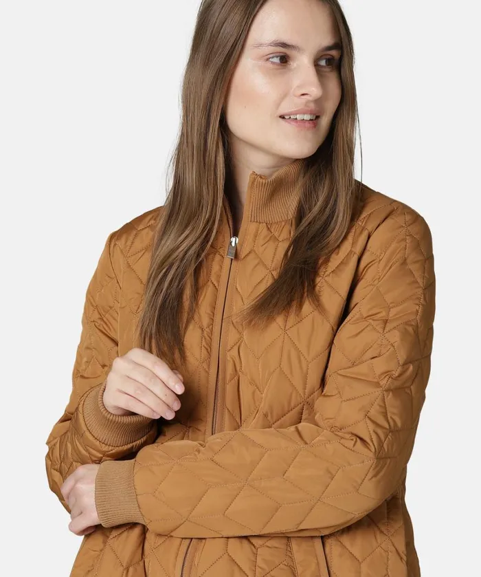 Padded Quilt Coat 8211 Cashew Outerwear Ilse Jacobsen All Jackets And Coats