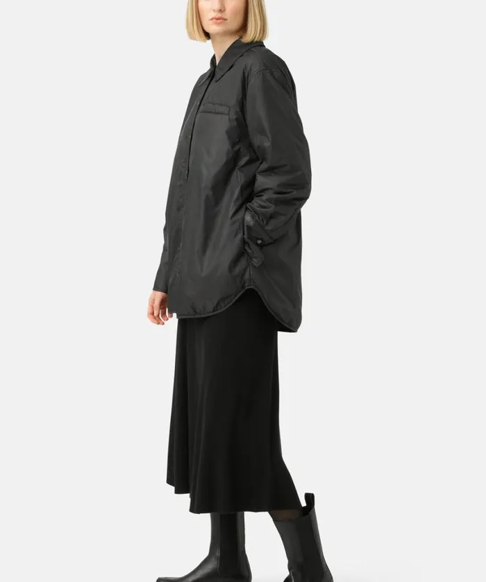 Padded Shirt 8211 Black Outerwear Ilse Jacobsen All Jackets And Coats