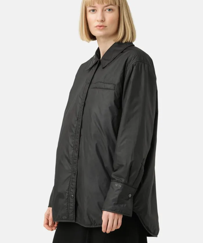 Padded Shirt 8211 Black Outerwear Ilse Jacobsen All Jackets And Coats