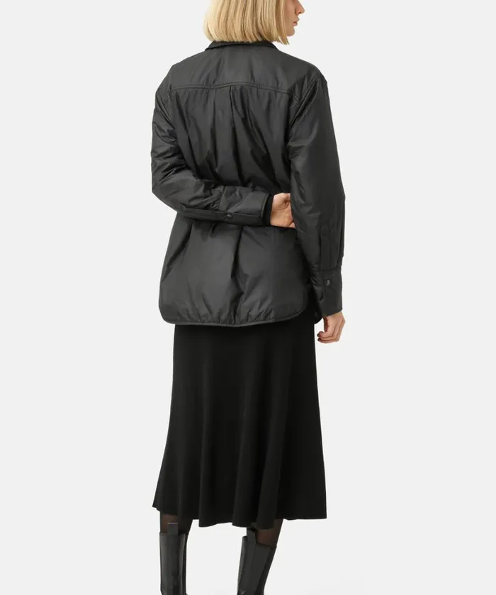 Padded Shirt 8211 Black Outerwear Ilse Jacobsen All Jackets And Coats