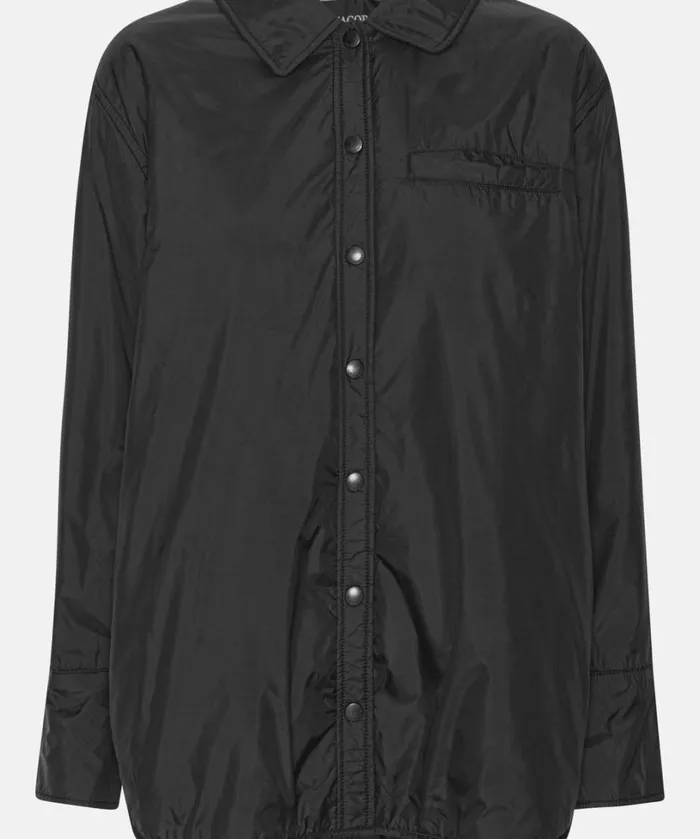Padded Shirt 8211 Black Outerwear Ilse Jacobsen All Jackets And Coats